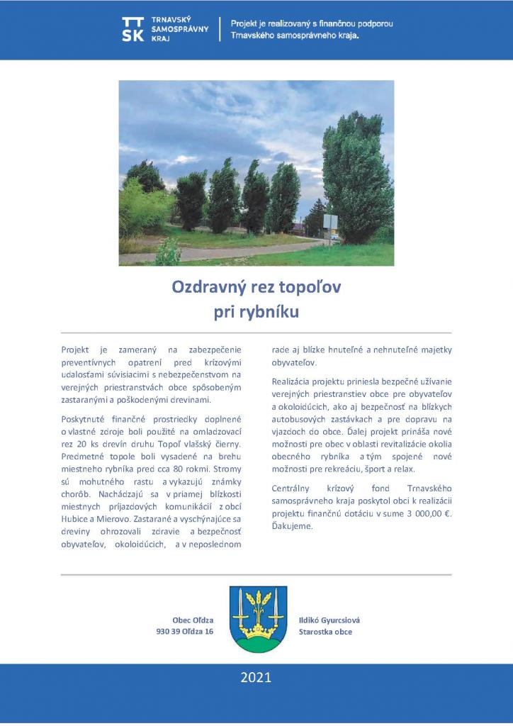 Ozdravný rez topoľov