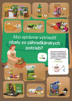 Viete ako správne vytriediť obaly, ktoré ostanú po prácach v záhrade?